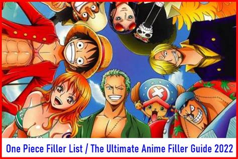 Anime Filler Guide One Piece