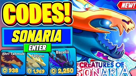 Codes For Creatures Of Sonaria 2024