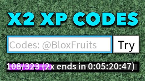 Codes For Double Xp