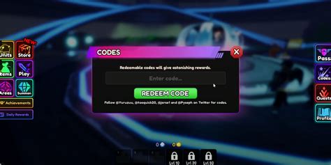 Codes In Anime Vanguards