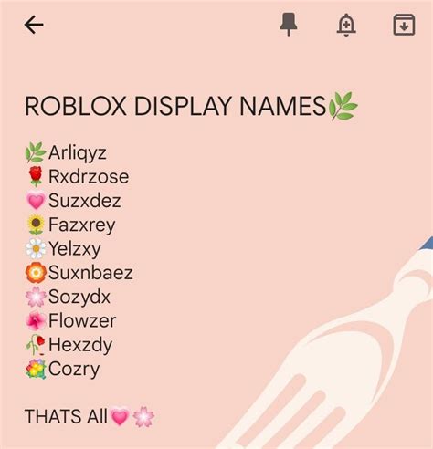 Cute Roblox Names
