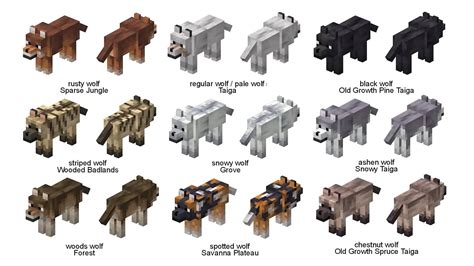 Dog Variants Minecraft