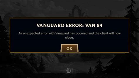 What Is Vanguard Error Van 84? Quick Fix Solutions